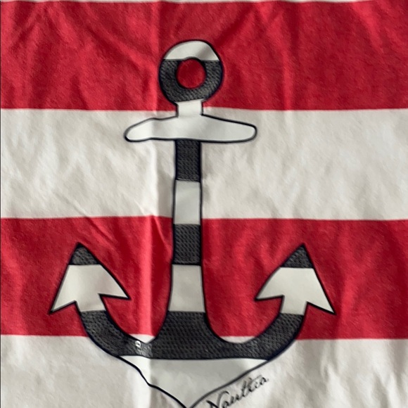 Nautica Anchor Sequin Stripe Tee - Picture 2 of 4